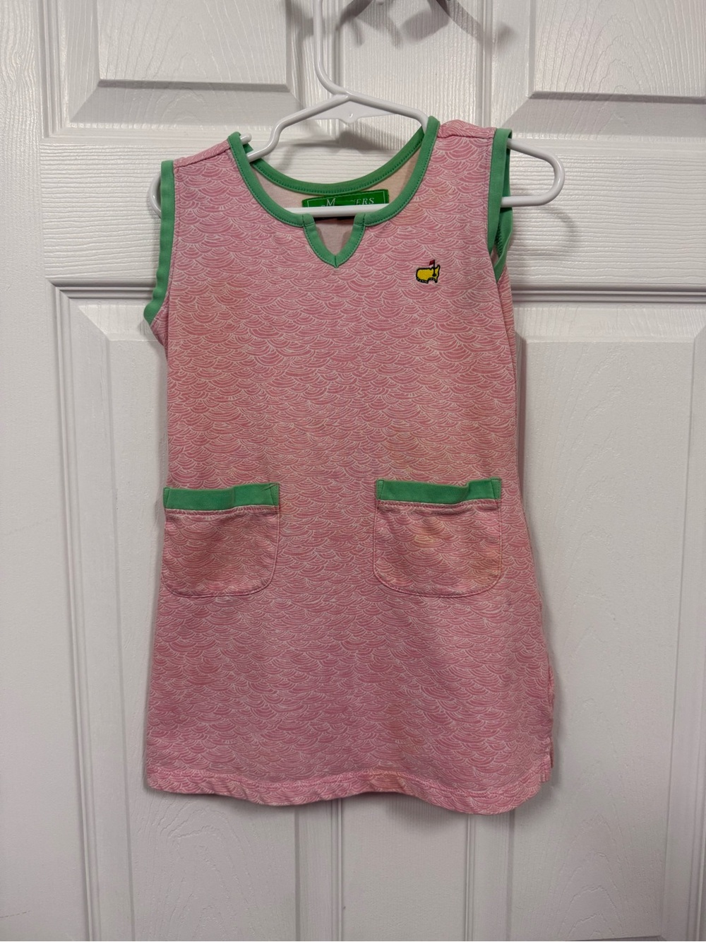 The Masters - Pink & Green Sleeveless Pocket Dress